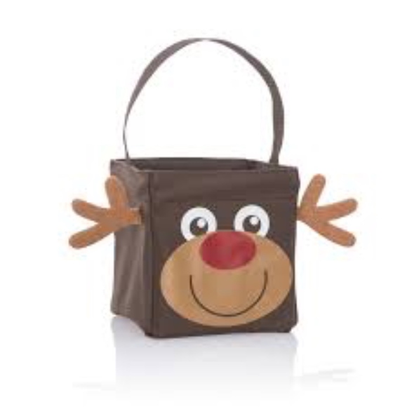 Thirty One New carry all caddy holiday reindeer tote rare htf retired gift - Picture 1 of 8